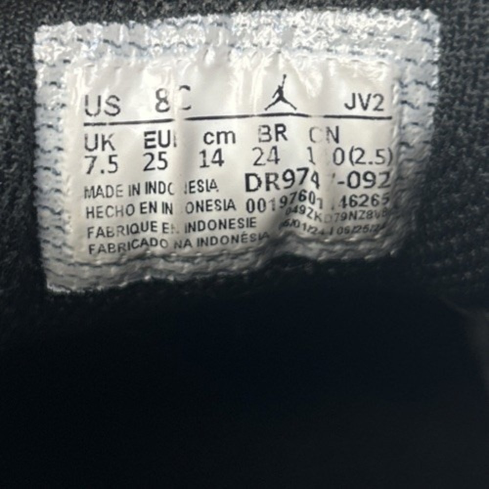 Nike Air Jordan 1 Low ALT TD Black Toe Medium Olive Size 8C DR9747-092 Toddler - Picture 9 of 9